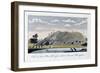 View of the Blue Bergh Called, Mount Parnassus, 1813-John Gabriel Stedman-Framed Giclee Print