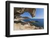 View of the Blue Sea from a Natural Sea Cave of Rocks Shaped by Wind, Punta Molentis, Villasimius-Roberto Moiola-Framed Photographic Print