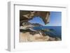 View of the Blue Sea from a Natural Sea Cave of Rocks Shaped by Wind, Punta Molentis, Villasimius-Roberto Moiola-Framed Photographic Print