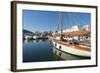 View of the Boats, Marina, Santa Eulalia Port-Emanuele Ciccomartino-Framed Photographic Print