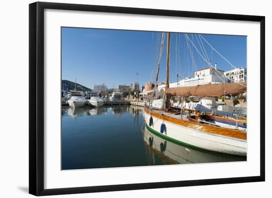 View of the Boats, Marina, Santa Eulalia Port-Emanuele Ciccomartino-Framed Photographic Print