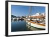 View of the Boats, Marina, Santa Eulalia Port-Emanuele Ciccomartino-Framed Photographic Print