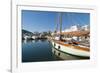 View of the Boats, Marina, Santa Eulalia Port-Emanuele Ciccomartino-Framed Photographic Print