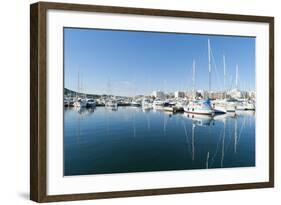 View of the Boats, Marina, Santa Eulalia Port-Emanuele Ciccomartino-Framed Photographic Print