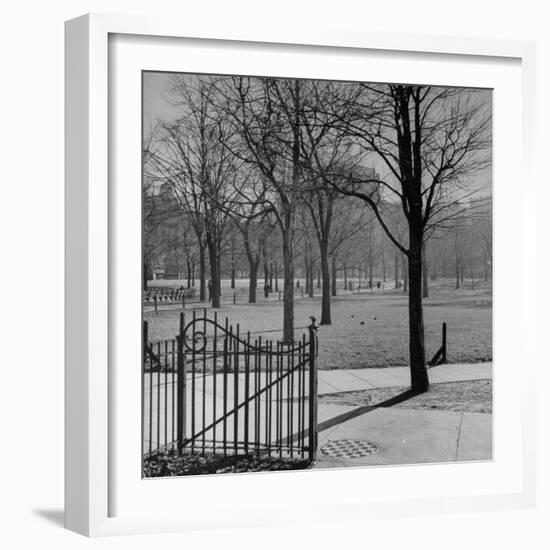 View of the Boston Commons-Walter Sanders-Framed Photographic Print