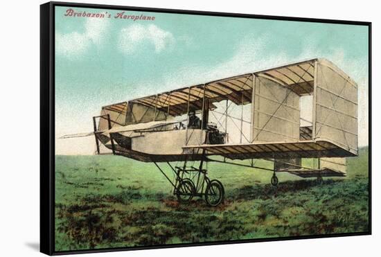 View of the Brabazon Aeroplane-Lantern Press-Framed Stretched Canvas