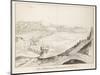 View of the Bridge at Avignon Looking Towards Villeneuve (Graphite with Pen and Dark Brown Ink with-Etienne Martellange-Mounted Giclee Print