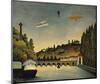 View of the Bridge at Sevres and the Hills at Clam-Claude Rousseau-Mounted Art Print