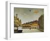 View of the Bridge at Sevres and the Hills at Clamart, St, Cloud, 1908-Henri Rousseau-Framed Giclee Print