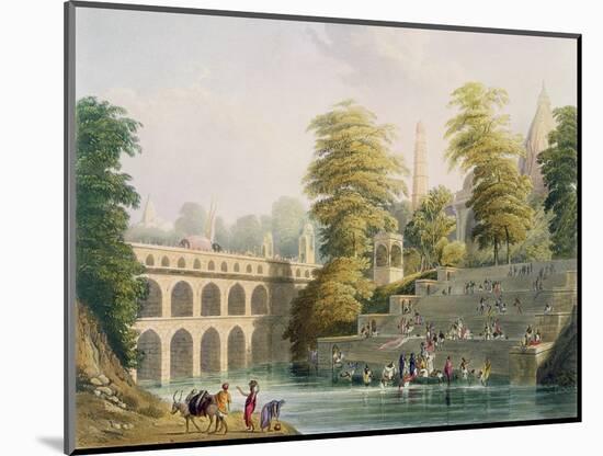 View of the Bridge Near Baroda in Guzerat-Captain Robert M. Grindlay-Mounted Giclee Print