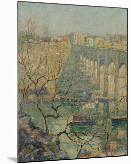View of the Bridge-Ernest Lawson-Mounted Premium Giclee Print