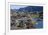 View of the Brightly Colored Houses in Sisimiut, Greenland, Polar Regions-Michael Nolan-Framed Photographic Print