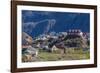 View of the Brightly Colored Houses in Sisimiut, Greenland, Polar Regions-Michael Nolan-Framed Photographic Print