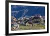 View of the Brightly Colored Houses in Sisimiut, Greenland, Polar Regions-Michael Nolan-Framed Photographic Print