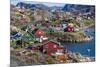 View of the Brightly Colored Houses in Sisimiut, Greenland, Polar Regions-Michael Nolan-Mounted Photographic Print