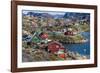 View of the Brightly Colored Houses in Sisimiut, Greenland, Polar Regions-Michael Nolan-Framed Photographic Print