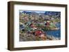 View of the Brightly Colored Houses in Sisimiut, Greenland, Polar Regions-Michael Nolan-Framed Photographic Print