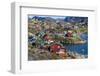 View of the Brightly Colored Houses in Sisimiut, Greenland, Polar Regions-Michael Nolan-Framed Photographic Print