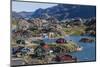 View of the Brightly Colored Houses in Sisimiut, Greenland, Polar Regions-Michael Nolan-Mounted Photographic Print