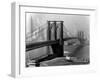 View of the Brooklyn Bridge and the Skyscrapers of Manhattan's Financial District-Andreas Feininger-Framed Premium Photographic Print