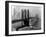 View of the Brooklyn Bridge and the Skyscrapers of Manhattan's Financial District-Andreas Feininger-Framed Photographic Print