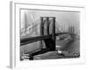 View of the Brooklyn Bridge and the Skyscrapers of Manhattan's Financial District-Andreas Feininger-Framed Photographic Print