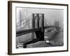 View of the Brooklyn Bridge and the Skyscrapers of Manhattan's Financial District-Andreas Feininger-Framed Photographic Print