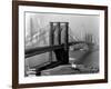 View of the Brooklyn Bridge and the Skyscrapers of Manhattan's Financial District-Andreas Feininger-Framed Photographic Print