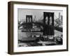 View of the Brooklyn Bridge Looking Toward Brooklyn-Andreas Feininger-Framed Photographic Print