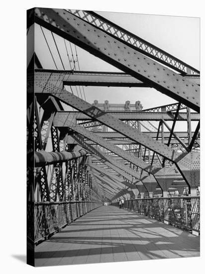 View of the Brooklyn Bridge-Cornell Capa-Stretched Canvas