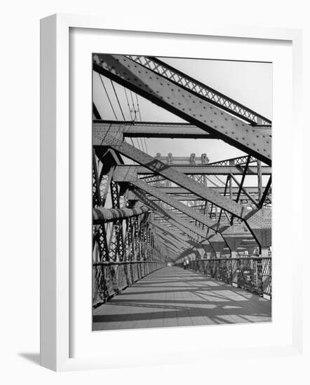 View of the Brooklyn Bridge-Cornell Capa-Framed Photographic Print