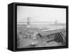 View of the Brooklyn Bridge-null-Framed Stretched Canvas