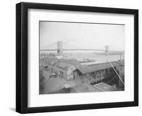 View of the Brooklyn Bridge-null-Framed Photographic Print