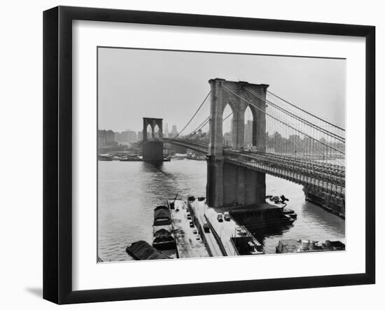 View of the Brooklyn Bridge-null-Framed Photographic Print