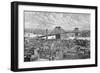 View of the Brooklyn Bridge-null-Framed Giclee Print