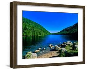 View of the Bubble Pond, Acadia National Park, Maine, USA-null-Framed Photographic Print