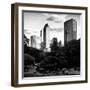 View of the Buildings around Central Park on a Summer Evening at Sunset, Manhattan, New York-Philippe Hugonnard-Framed Photographic Print