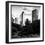 View of the Buildings around Central Park on a Summer Evening at Sunset, Manhattan, New York-Philippe Hugonnard-Framed Photographic Print