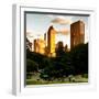 View of the Buildings around Central Park on a Summer Evening at Sunset, Manhattan, New York-Philippe Hugonnard-Framed Photographic Print