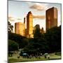 View of the Buildings around Central Park on a Summer Evening at Sunset, Manhattan, New York-Philippe Hugonnard-Mounted Photographic Print