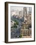 View of the Bund District Along Huangpu River, Shanghai, China-Paul Souders-Framed Photographic Print