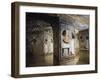 View of the Burial Chamber with the Pillars and the Decorated Vaulted Ceiling with Pergola-null-Framed Giclee Print