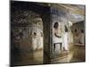 View of the Burial Chamber with the Pillars and the Decorated Vaulted Ceiling with Pergola-null-Mounted Giclee Print