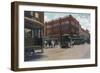 View of the Busiest Corner - Beaumont, TX-Lantern Press-Framed Art Print