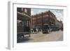 View of the Busiest Corner - Beaumont, TX-Lantern Press-Framed Art Print