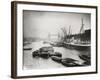 View of the Busy Thames Looking Towards Tower Bridge, London, C1920-null-Framed Photographic Print