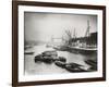 View of the Busy Thames Looking Towards Tower Bridge, London, C1920-null-Framed Photographic Print