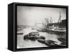 View of the Busy Thames Looking Towards Tower Bridge, London, C1920-null-Framed Stretched Canvas