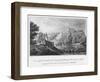 View of the Cacault Bridge and the Village of Pallet, Near Clisson, Ruins of the House of Abelard-Claude Thienon-Framed Giclee Print