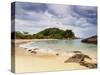 View of the Cachadaco Beach, Trinidade, Paraty Zone, State of Rio de Janeiro, Brazil, South America-Karol Kozlowski-Stretched Canvas